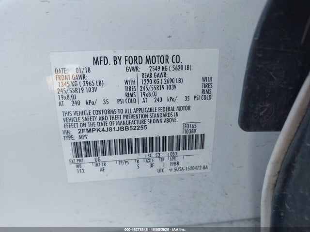 2018 FORD EDGE SEL 9