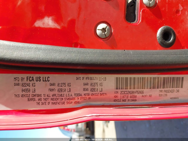 2019 DODGE CHALLENGER SXT 9