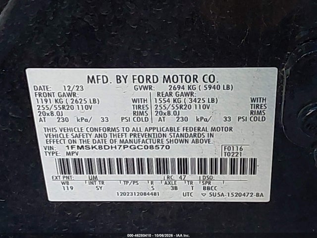2023 FORD EXPLORER XLT 9
