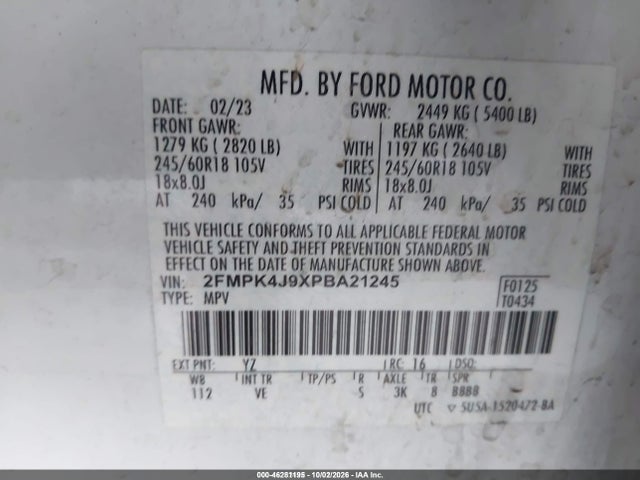2023 FORD EDGE SEL/ST-LINE 9