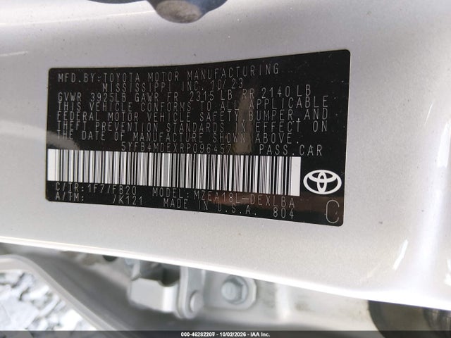 2024 TOYOTA COROLLA LE 9