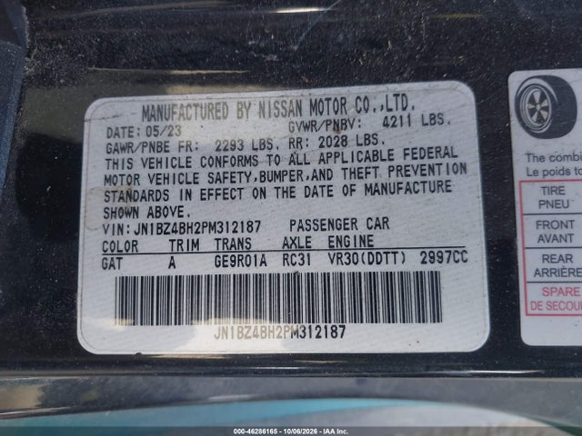 2023 NISSAN Z PERFORMANCE AUTO 9