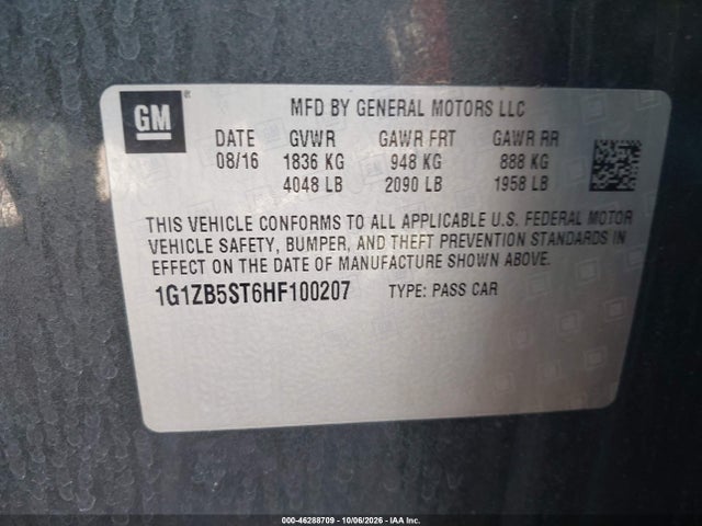 2017 CHEVROLET MALIBU LS 9