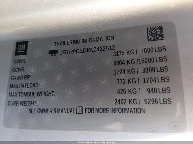2019 GMC SIERRA 1500 ELEVATION 9