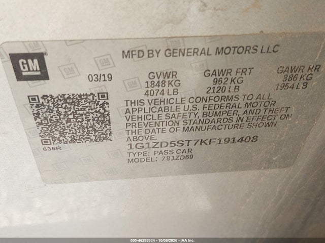 2019 CHEVROLET MALIBU LT 9