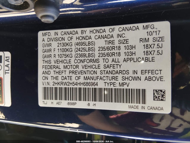 2017 HONDA CR-V EX 9
