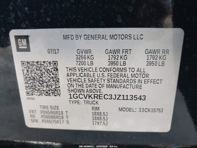 2018 CHEVROLET SILVERADO 1500 2LT 9