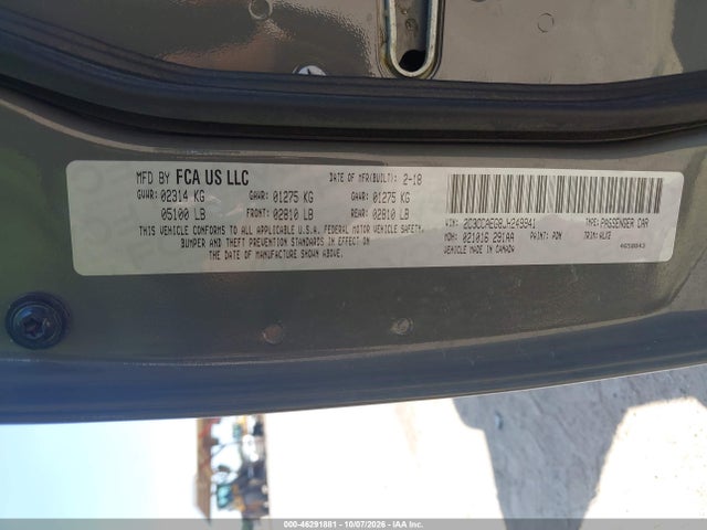 2018 CHRYSLER 300 LIMITED 9
