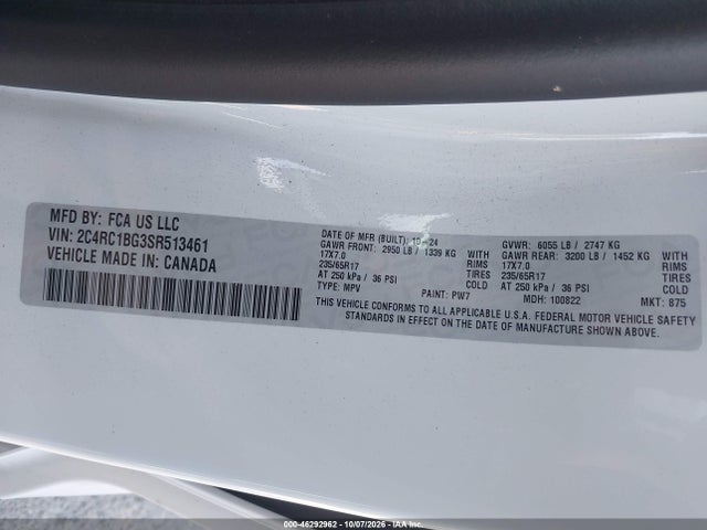2025 CHRYSLER PACIFICA SELECT 9