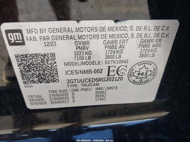 2024 GMC SIERRA 1500 ELEVATION 9