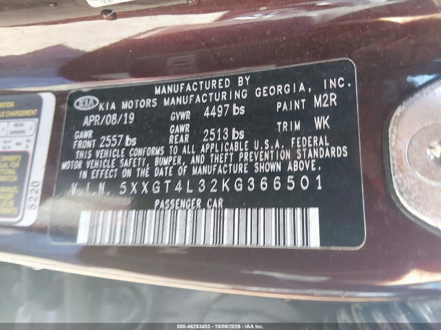 2019 KIA OPTIMA LX 9
