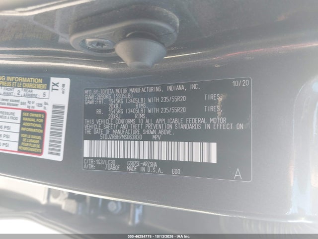 2021 TOYOTA HIGHLANDER XSE 9