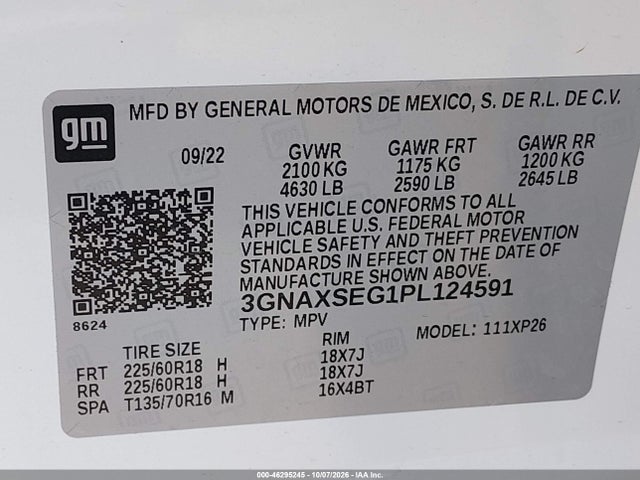 2023 CHEVROLET EQUINOX AWD LS 9