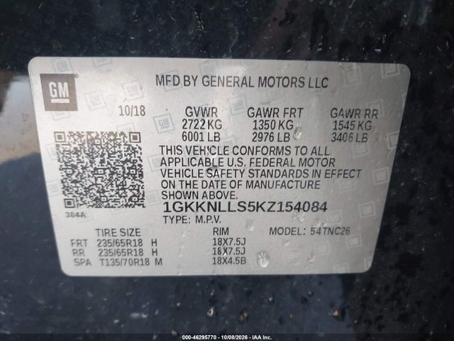 2019 GMC ACADIA SLE-2 9