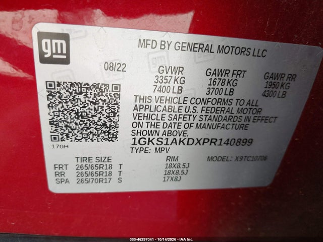 2023 GMC YUKON 2WD SLE 9