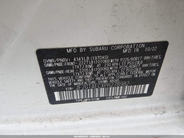 2023 SUBARU CROSSTREK PREMIUM 9