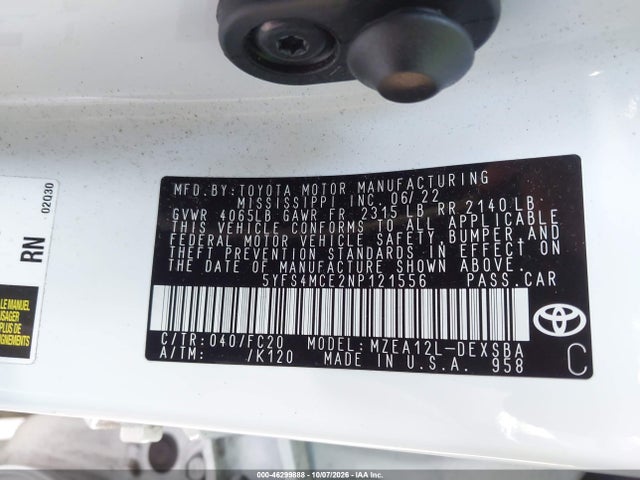 2022 TOYOTA COROLLA SE 9
