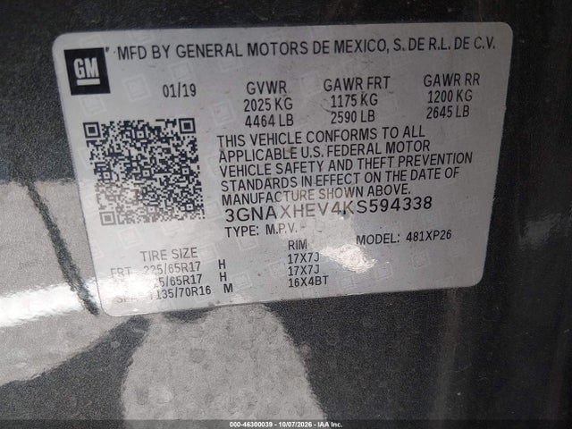 2019 CHEVROLET EQUINOX LS 9