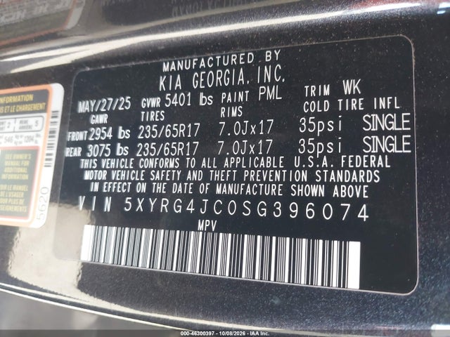 2025 KIA SORENTO LX 9