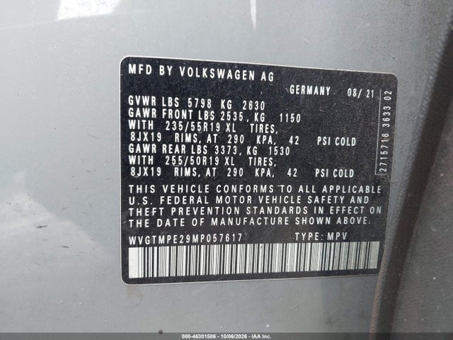 2021 VOLKSWAGEN ID.4 PRO S 9