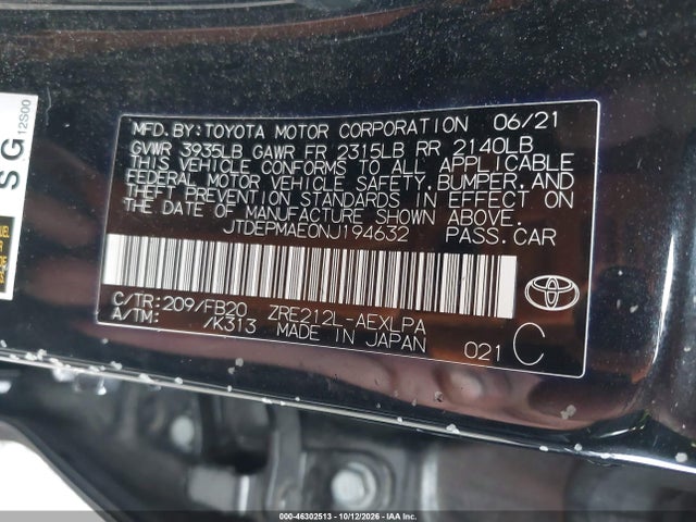 2022 TOYOTA COROLLA LE 9