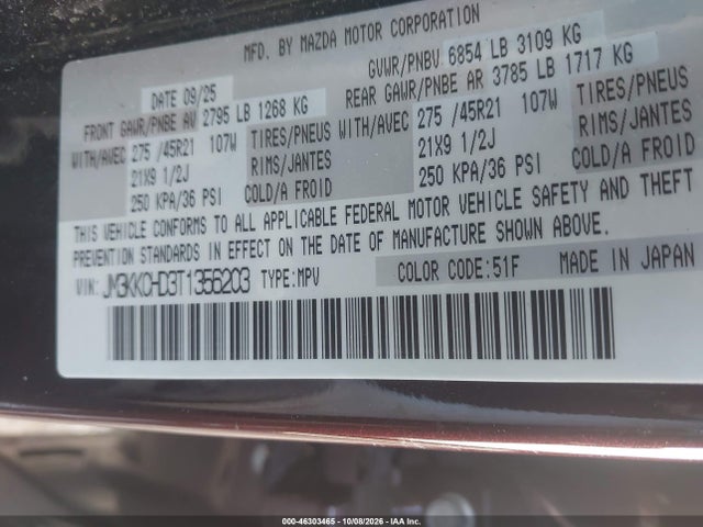 2026 MAZDA CX-90 3.3 TURBO PREMIUM SPORT 9