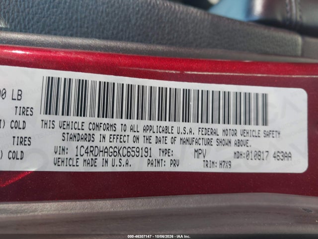 2019 DODGE DURANGO SXT PLUS RWD 9