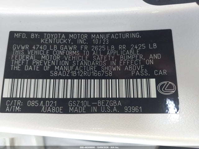 2024 LEXUS ES 350 9