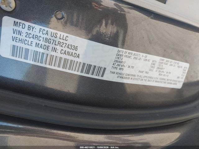 2020 CHRYSLER PACIFICA TOURING L 9