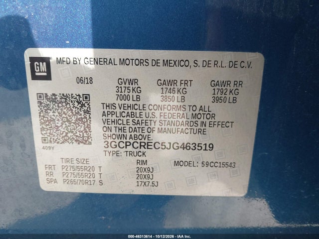 2018 CHEVROLET SILVERADO 1500 1LT 9