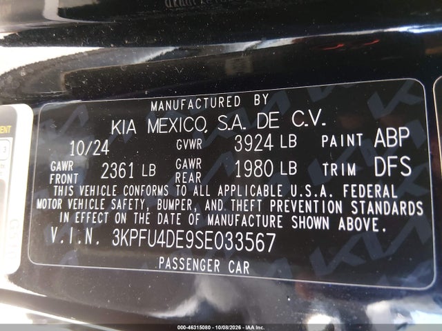 2025 KIA K4 EX 9