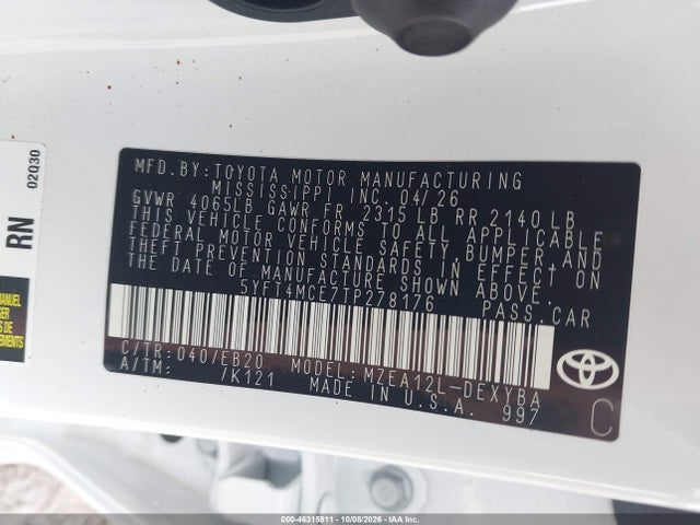 2026 TOYOTA COROLLA XSE 9