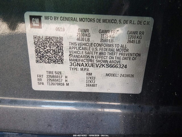 2019 CHEVROLET EQUINOX LT 9