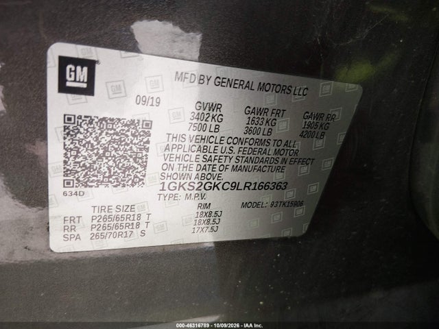 2020 GMC YUKON XL 4WD SLT 9