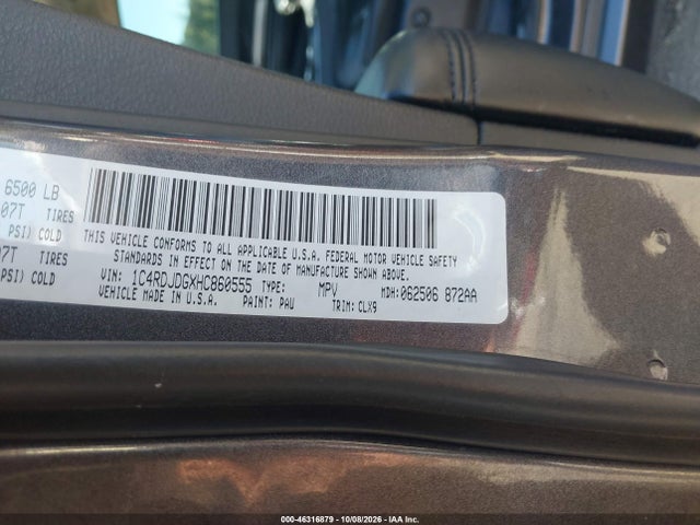 2017 DODGE DURANGO GT AWD 9