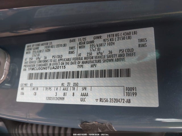 2026 FORD ESCAPE ACTIVE 9