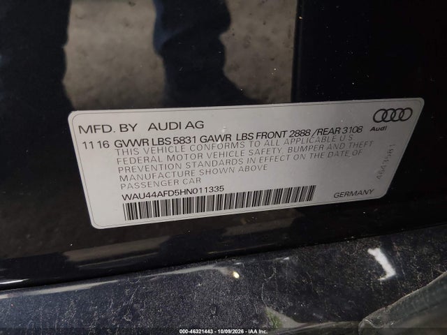 2017 AUDI A8 L 3.0T 9