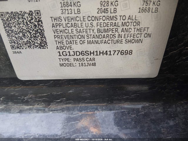 2017 CHEVROLET SONIC LT AUTO 9