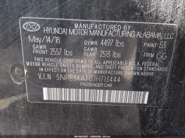 2018 HYUNDAI SONATA SEL+ 9