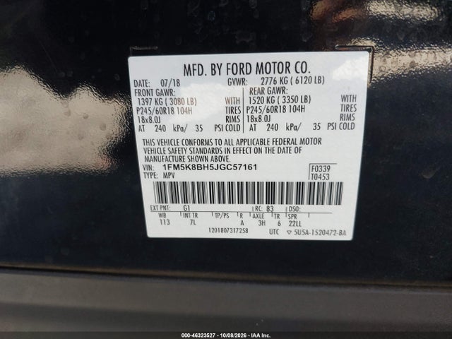 2018 FORD EXPLORER 9