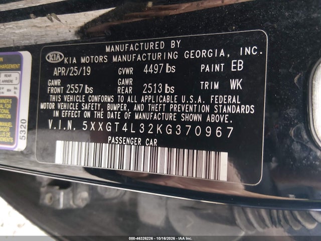 2019 KIA OPTIMA S 9