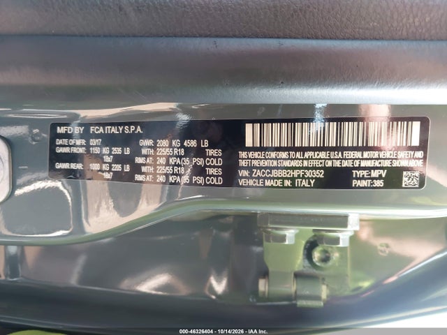 2017 JEEP RENEGADE LATITUDE 4X4 9