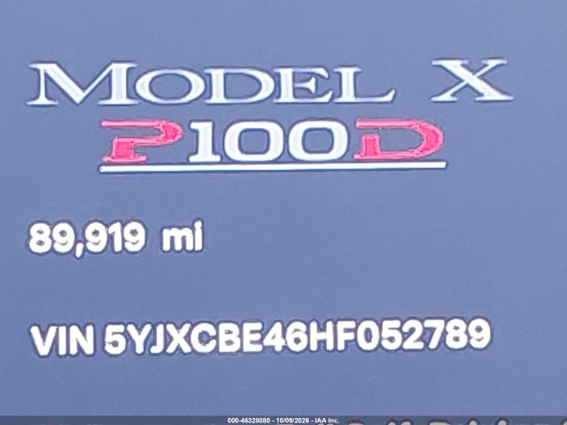 2017 TESLA MODEL X P100D 15
