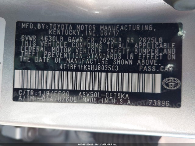 2017 TOYOTA CAMRY SE 9