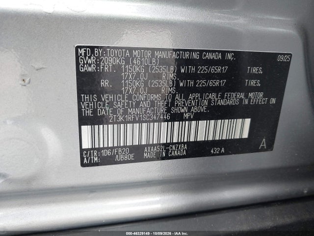 2025 TOYOTA RAV4 LE 9