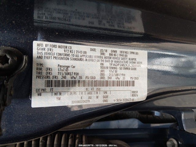 2018 FORD FOCUS SEL 9