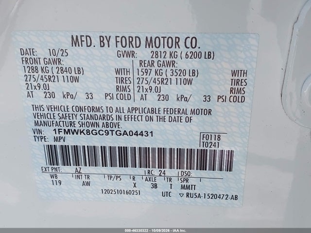 2026 FORD EXPLORER ST 9