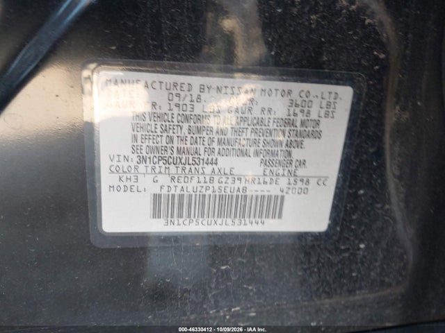 2018 NISSAN KICKS SR 9