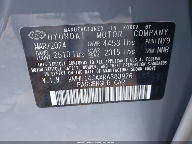 2024 HYUNDAI SONATA SEL 9