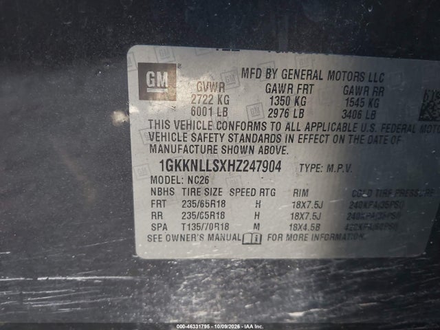 2017 GMC ACADIA SLE-2 9